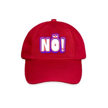 NO! Neon Pop Schriftkunst - Baseballkappe - klassisch Rot - Vorne