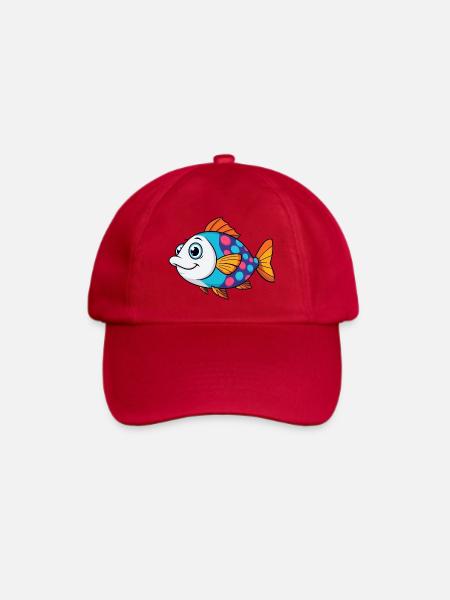Bunter Tropischer Fisch - Baseballkappe - klassisch Rot