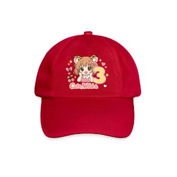 Cute Wild & 3 Leopard Girl Theme - Baseballkappe - klassisch Rot - Vorne