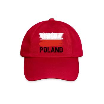 Flagge Polens - Baseballkappe - klassisch Rot - Vorne