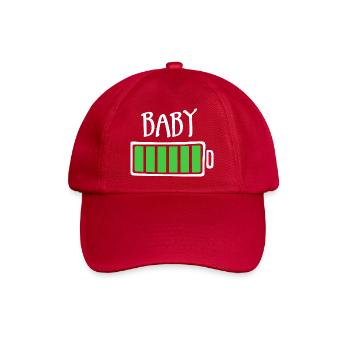 Aus Batterien - Baby (dunkel) - Baseballkappe - klassisch Rot - Vorne