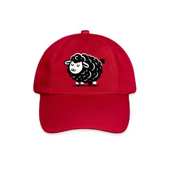 Schwarzes Schaf - Baseballkappe - klassisch Rot - Vorne