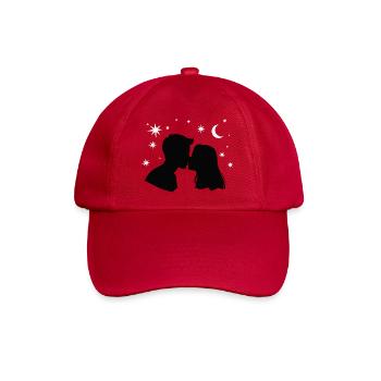 Moonlit Kuss Silhouette - Baseballkappe - klassisch Rot - Vorne