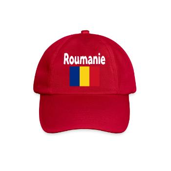 Rumänien Trikolore Retro - Baseballkappe - klassisch Rot - Vorne