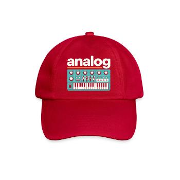 Analoger Synthesizer Retro Music - Baseballkappe - klassisch Rot - Vorne