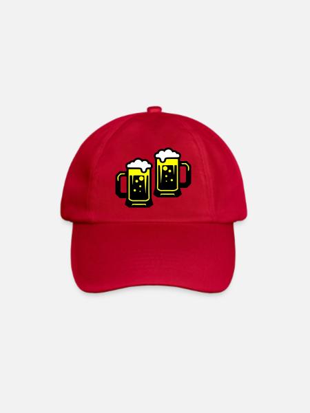 Bier Prost Symbol - Baseballkappe - klassisch Rot