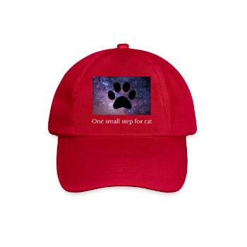 Kosmische Katzenpfote lustig Mondlandung Geschenk  - Baseballkappe - klassisch Rot - Vorne