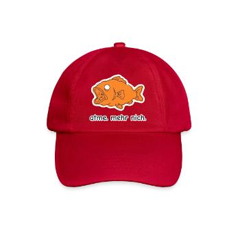 atme. mehr nich. – Fisch Meme - Baseballkappe - klassisch Rot - Vorne