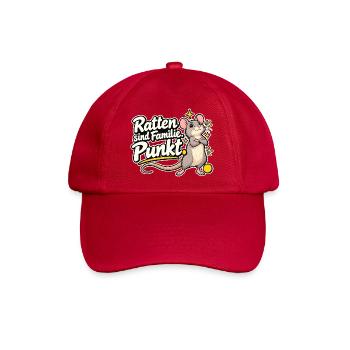 Rattenhalter Rattenfan Rattenliebe Statement - Baseballkappe - klassisch Rot - Vorne