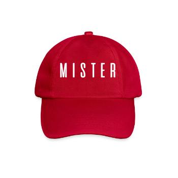 Mister ! Geschenkidee Sprüche - Baseballkappe - klassisch Rot - Vorne