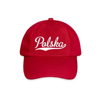 Polska - Baseballkappe - klassisch Rot - Vorne