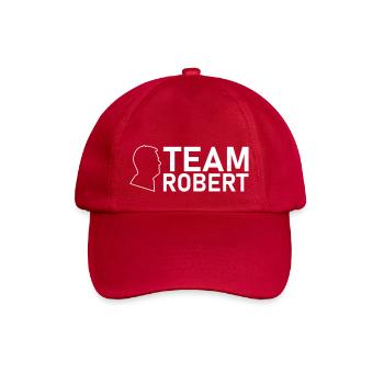 team robert kopf weiss - Baseballkappe - klassisch Rot - Vorne