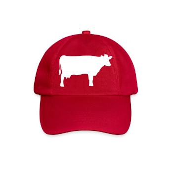 Cow - Baseball Cap - classic red - Front