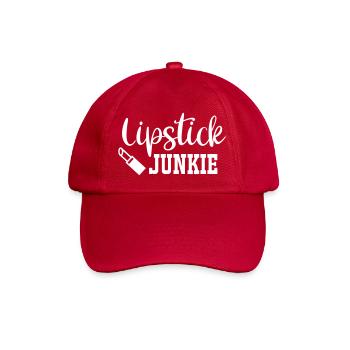 Lippenstift Junkie Schminke schminken Make Up - Baseballkappe - klassisch Rot - Vorne