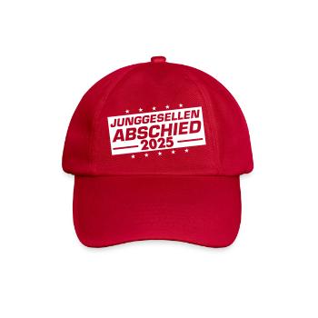 Enterrement de vie de garçon Enterrement de vie de garçon 2025 - Casquette classique - rouge classique - Devant