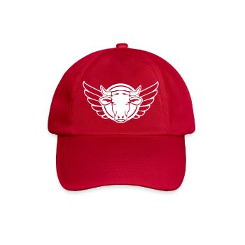 kuh bull wappen - Baseballkappe - klassisch Rot - Vorne