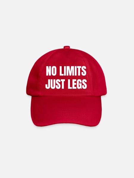 No limits just legs - Baseballkappe - klassisch Rot