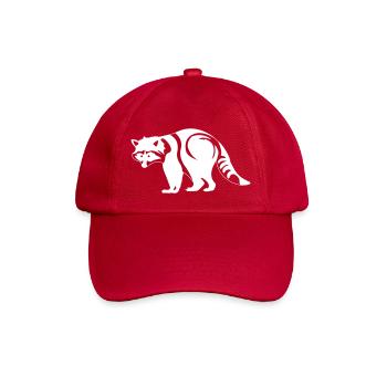 Waschbär - Baseballkappe - klassisch Rot - Vorne