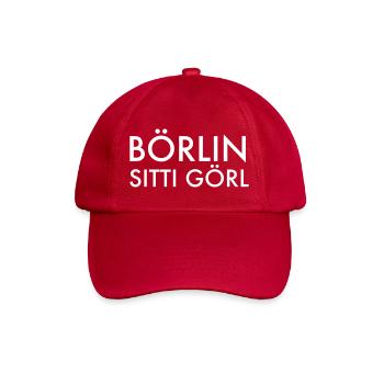 Berlin Berlinerin Girl City Stadt Humor Sprüche - Baseballkappe - klassisch Rot - Vorne