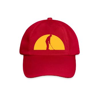 Jouer au golf le soir - Casquette classique - rouge classique - Devant