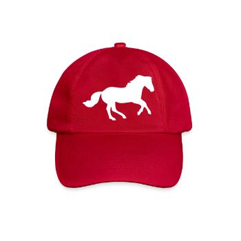 Cheval au galop - toutes les couleurs possible - Casquette classique - rouge classique - Devant
