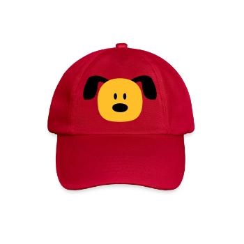 Dog Face Small Happy Pet Head Cute - Baseball Cap - classic red - Front