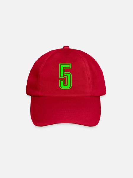 5 - Baseballkappe - klassisch Rot