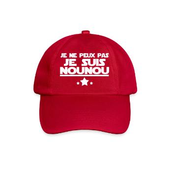 je suis nounou - Casquette classique - rouge classique - Devant