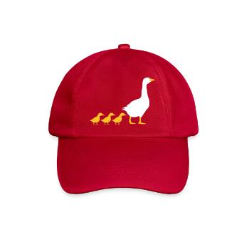 Family geese design - Baseball Cap - classic red - Front