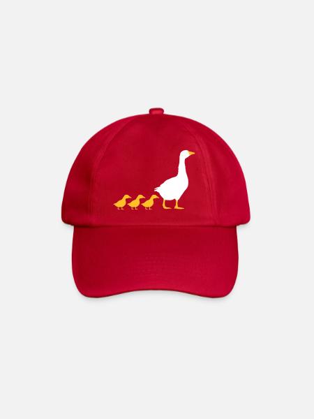 Family geese design - Baseball Cap - classic red