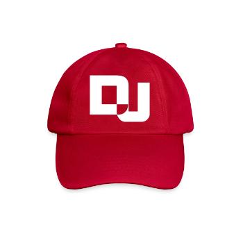 DJ Letters Party Music Fun Text Logo Lettering - Baseball Cap - classic red - Front