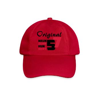 Original Jahrgang 1957 - Baseballkappe - klassisch Rot - Vorne