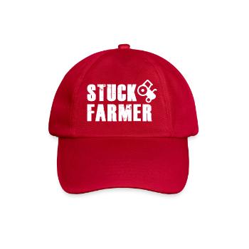 STUCK FARMER WHITE - Baseball Cap - classic red - Front