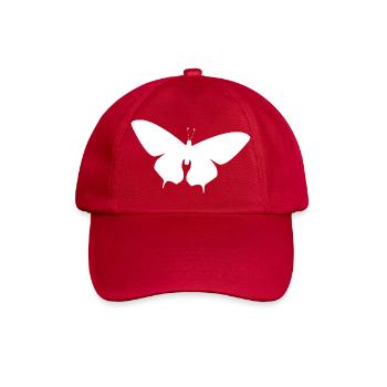 Design unique de t-shirt papillon - Casquette classique - rouge classique - Devant