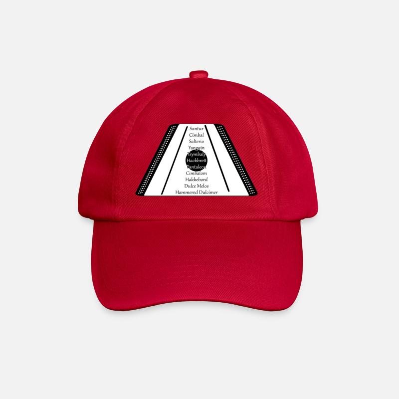 Dulcimer black n white - Baseball Cap - classic red