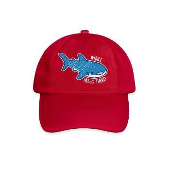 Drôle de requin-baleine avec jeu de mots - Casquette classique - rouge classique - Devant