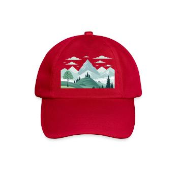 Montagnes - Casquette classique - rouge classique - Devant