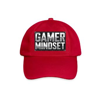 Gamer Mindset Typografie, Liebe Gaming - Baseballkappe - klassisch Rot - Vorne