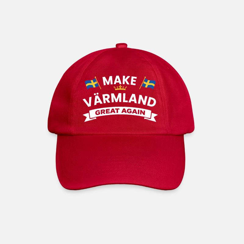 Värmland encore – Emblème patriotique - Casquette classique - rouge classique