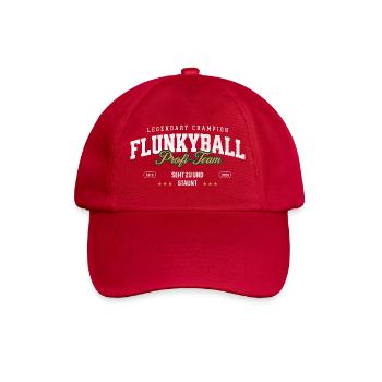 Flunkyball Champion Vintage College Design - Baseballkappe - klassisch Rot - Vorne