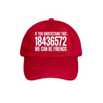Si tu comprends ça 18436572 on peut être amis - Casquette classique - rouge classique - Devant