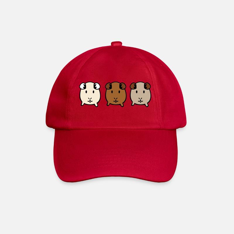 guinea pig - Baseball Cap - classic red