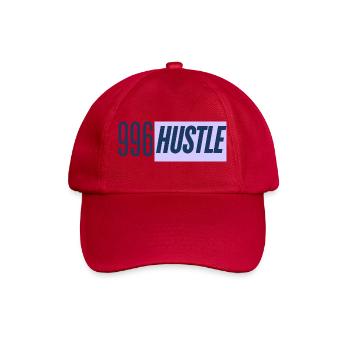 996 Hustle - Work all day - Baseball Cap - classic red - Front