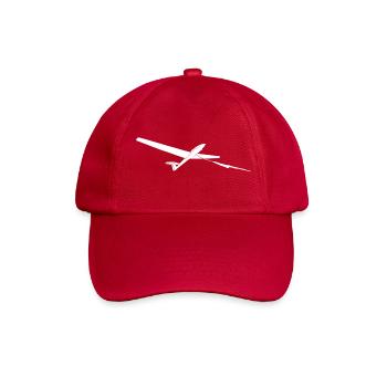 Segelflugzeug Windenstart Segelfliegen Pilot Logo - Baseballkappe - klassisch Rot - Vorne