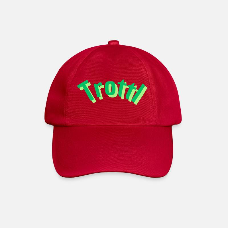 Trottl - Baseballkappe - klassisch Rot