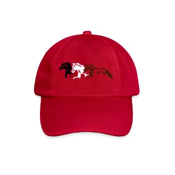 Chevaux, poneys, animaux, étalon, - Casquette classique - rouge classique - Devant