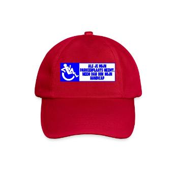 Ma place de parking, donc aussi mon handicap ! - Casquette classique - rouge classique - Devant