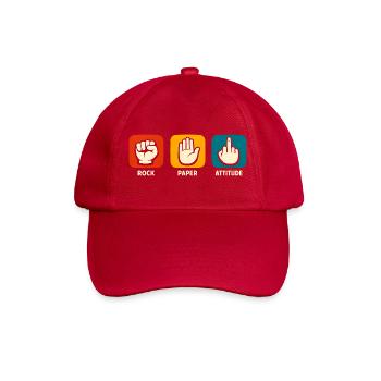 Pierre sarcastique Tir de papier Drôle Sar - Casquette classique - rouge classique - Devant