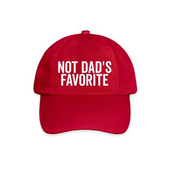 Nicht Papas Favorit - Baseballkappe - klassisch Rot - Vorne