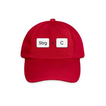 Combinaison de touches Copy Ctrl + C - Casquette classique - rouge classique - Devant